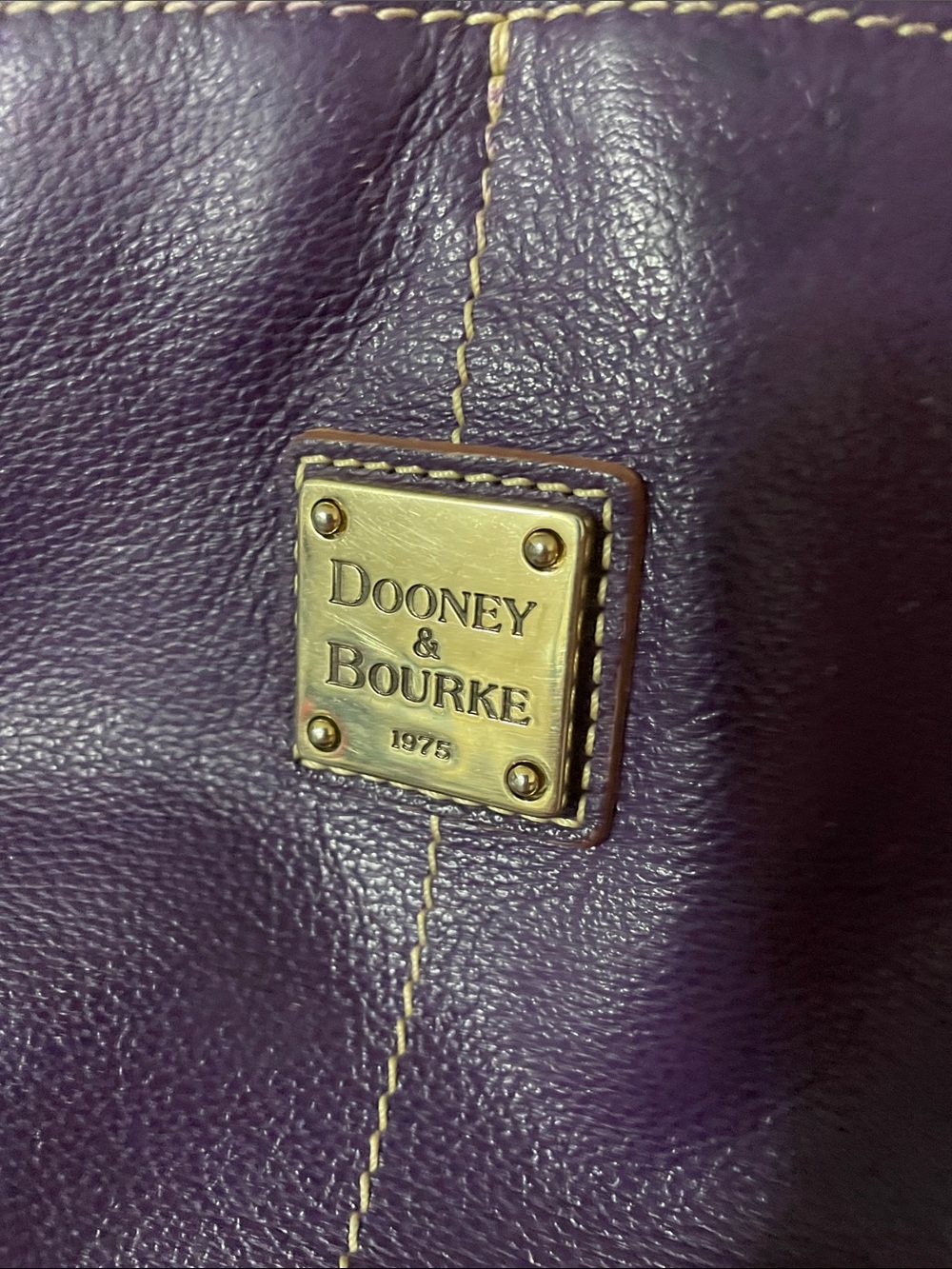 Dooney & Bourke Deep Purple Leather Bag